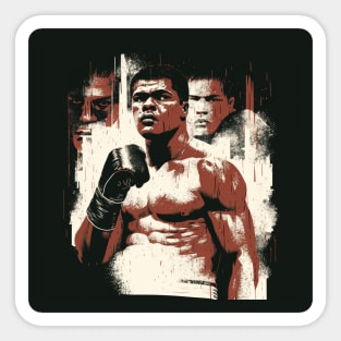 Muhammad Ali art illustration Sticker